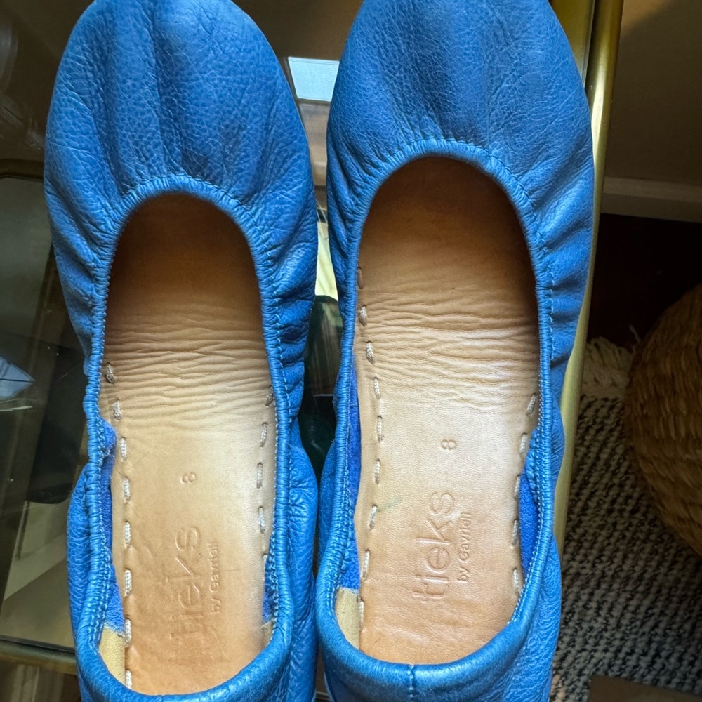 Tieks Blue Flats